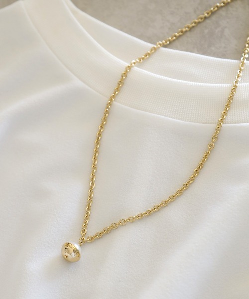 BAYFLOW（ベイフロー）の「ロゴボールネックレス（ネックレス・レディース・ゴールド/シルバー・FREE）」の2枚目の写真