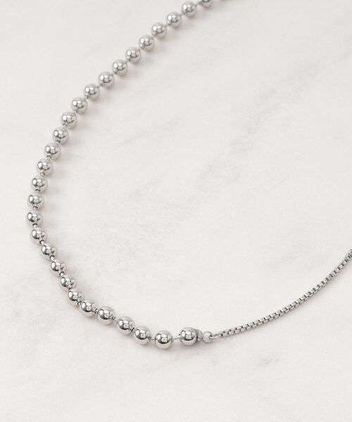 SHOO・LA・RUE（シューラルー）の「◆【2WAY】ボールチェーンネックレス（ネックレス・レディース・シルバー/ゴールド/シルバー系その他・00）」の2枚目の写真