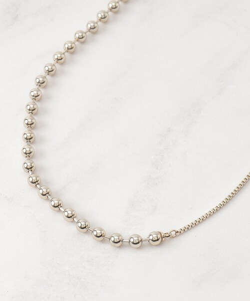 SHOO・LA・RUE（シューラルー）の「◆【2WAY】ボールチェーンネックレス（ネックレス・レディース・シルバー/ゴールド/シルバー系その他・00）」の8枚目の写真