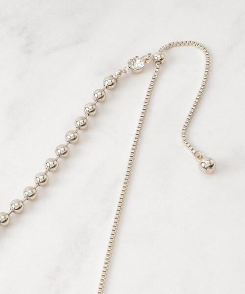 SHOO・LA・RUE（シューラルー）の「◆【2WAY】ボールチェーンネックレス（ネックレス・レディース・シルバー/ゴールド/シルバー系その他・00）」の10枚目の写真