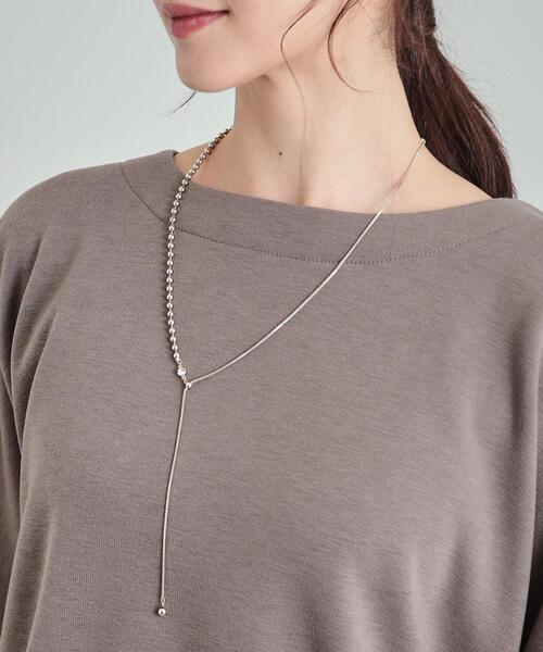 SHOO・LA・RUE（シューラルー）の「◆【2WAY】ボールチェーンネックレス（ネックレス・レディース・シルバー/ゴールド/シルバー系その他・00）」の4枚目の写真