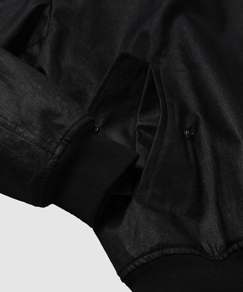 COMME des GARCONS HOMME(コム デ ギャルソン・オム)の「リネンポプリン ハリントンジャケット(ブルゾン・メンズ・ブラック・L/M/S/XS)」の4枚目の写真