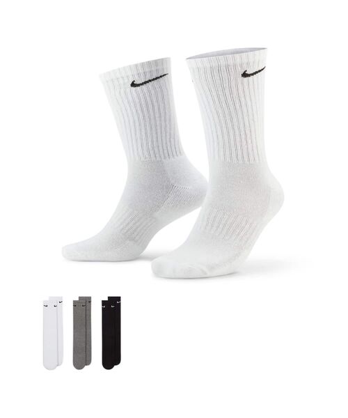 Nike Everyday ソックス 3足セット Lサイズ ナイキ エブリデイ クッションド トレーニング クルー ソックス