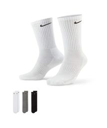 NIKE | ナイキ エブリデイ クッションド トレーニング クルー ソックス (3足) / Nike Everyday Cushioned Training Crew Socks (3 Pairs) SX7664-964 Multi-Color(ソックス/靴下)