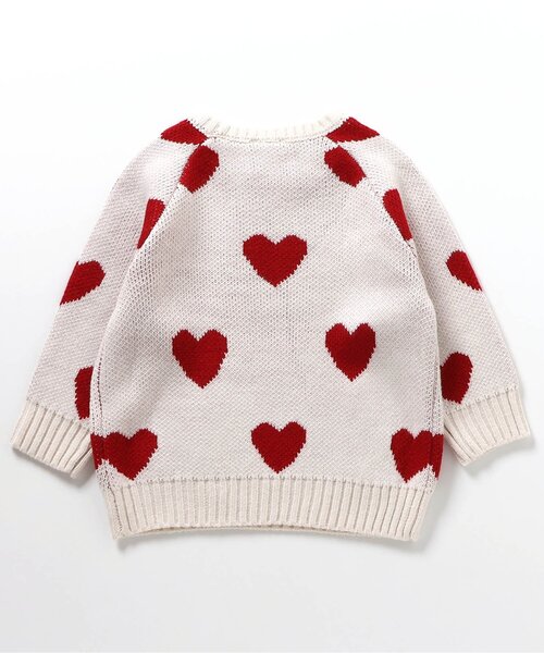 BREEZE(ブリーズ)の「総柄ジャガードニット(ニット/セーター・キッズ・キャメル/グリーン/エメラルド/アイボリー/オフホワイト/ネイビー・90/100/120/140)」の17枚目の写真