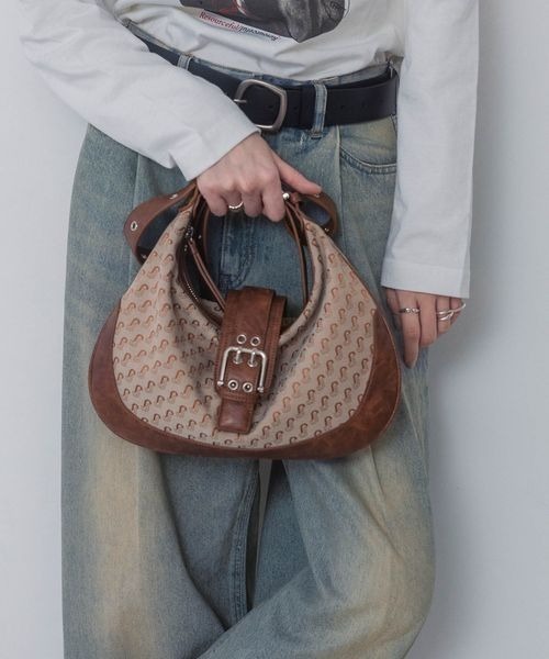 JEANASIS(ジーナシス)の「ジャガードモノグラムワンショルダー/288197(ショルダーバッグ・レディース・ブラウン系その他/ブラック系その他・FREE)」の21枚目の写真