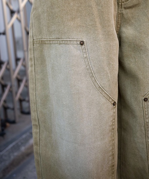 WEGO（ウィゴー）の「WEGO/ヴィンテージウォッシュダックダブルニーバギーパンツ（デニムパンツ・レディース・ベージュ系その他/ベージュ・SMALL/MEDIUM）」の7枚目の写真