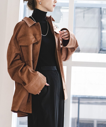 Noble | フェイクスエードオーバーシャツ(シャツ/ブラウス)