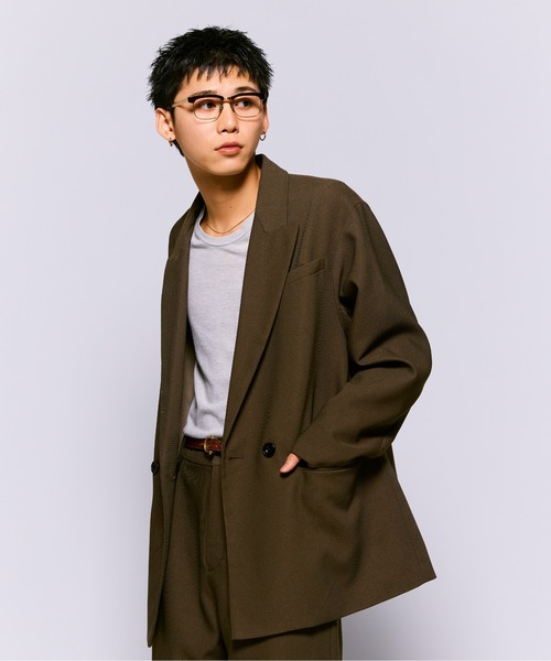 【特別セール品】 セール】Double Breasted Twill Jacket / ダブルブレスドツイル ジャケット・アウター