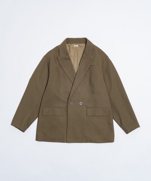 セール】Double Breasted Twill Jacket / ダブルブレスドツイル