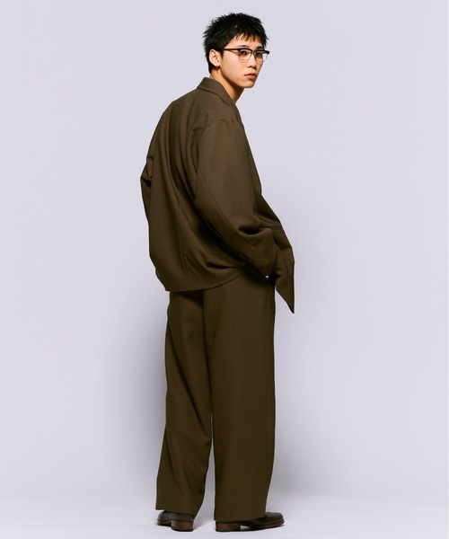 THE BOLDMAN(ザ ボールドマン)の「Double Breasted Twill Jacket / ダブルブレスドツイルジャケット(テーラードジャケット・メンズ・カーキ/ブラック・LARGE/MEDIUM)」の4枚目の写真