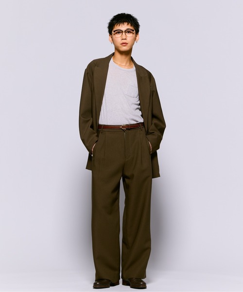 THE BOLDMAN(ザ ボールドマン)の「Double Breasted Twill Jacket / ダブルブレスドツイルジャケット(テーラードジャケット・メンズ・カーキ/ブラック・LARGE/MEDIUM)」の11枚目の写真