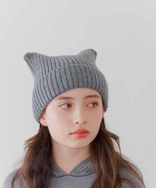 GLOBAL WORK（グローバルワーク）の「アクリル猫耳ワッチ/キッズ/288820（ニットキャップ/ビーニー・キッズ・ブラック/グレー・FREE）」の22枚目の写真