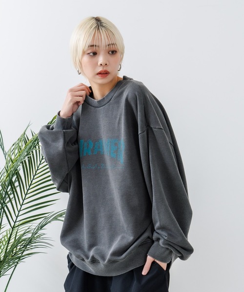 THRASHER(スラッシャー)の「【THRASHER/スラッシャー】ヘビーウェイト ピグメント マガジンロゴ クルーネック スウェット LOGO PIGMENT SWEAT(スウェット・メンズ・その他/その他2/その他1・LARGE/MEDIUM)」の10枚目の写真