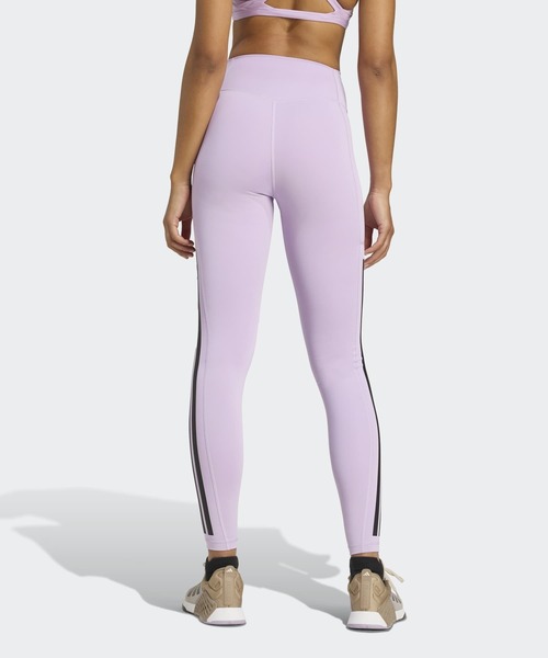 adidas(アディダス)の「Optime スリーストライプス フルレングスレギンス / アディダス adidas(レギンス/スパッツ・レディース・レッド/ブラック/ピンク/バイオレット・X-SMALL/X-LARGE/SMALL/MEDIUM/LARGE/XX-LARGE)」の5枚目の写真