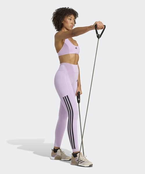 adidas(アディダス)の「Optime スリーストライプス フルレングスレギンス / アディダス adidas(レギンス/スパッツ・レディース・レッド/ブラック/ピンク/バイオレット・X-SMALL/X-LARGE/SMALL/MEDIUM/LARGE/XX-LARGE)」の8枚目の写真