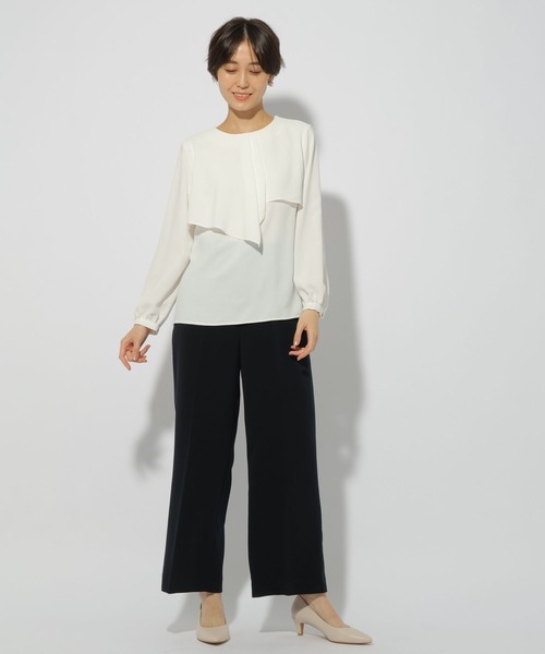 Elura（エルーラ）の「＜2025ceremony＞ セレモニーフリルブラウス/202450（シャツ/ブラウス・レディース・ホワイト・LARGE/MEDIUM/SMALL）」の3枚目の写真