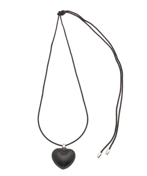 LAGUNAMOON(ラグナムーン)の「レザーライクハートネックレス(ネックレス・レディース・ブラウン/ブラック・FREE)」の11枚目の写真