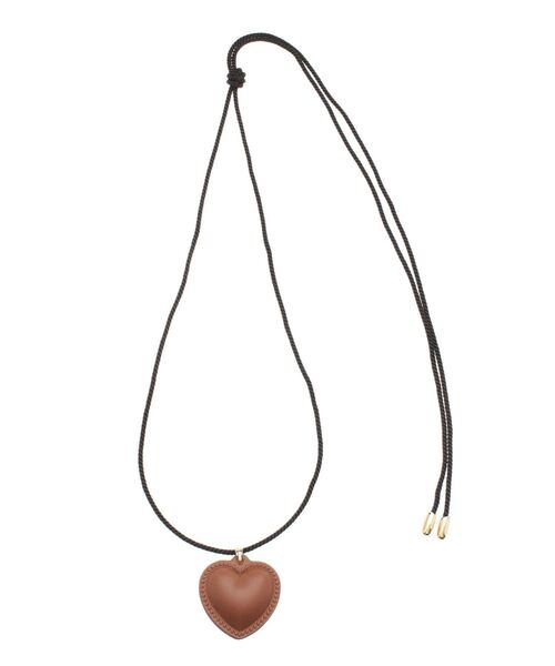 LAGUNAMOON(ラグナムーン)の「レザーライクハートネックレス(ネックレス・レディース・ブラウン/ブラック・FREE)」の12枚目の写真