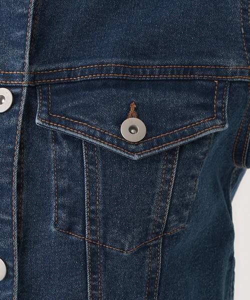 セール】【S-LL】大人のための ノーカラーデニムジャケット（デニム