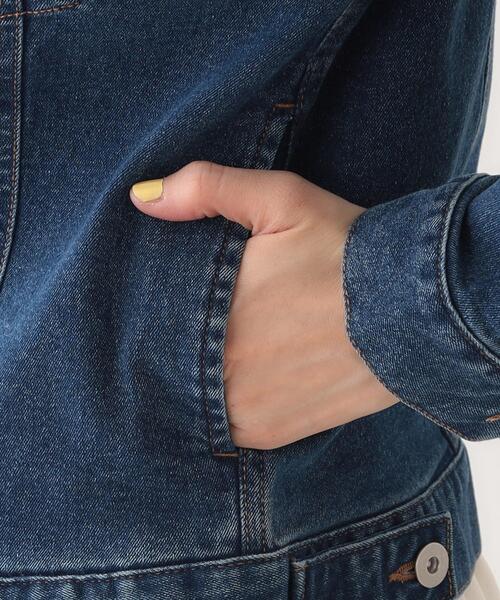 セール】【S-LL】大人のための ノーカラーデニムジャケット（デニム
