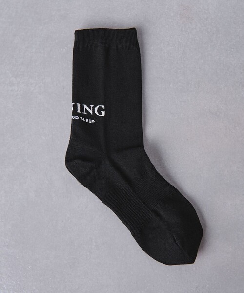 UNITED ARROWS（ユナイテッドアローズ）の「ロゴソックス-WELLNESS CLUB-（ソックス/靴下・レディース・グレー/ブラック/ホワイト・FREE）」の3枚目の写真