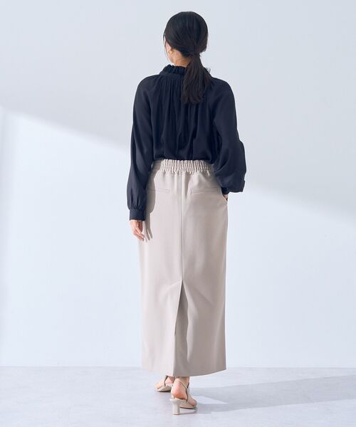 YECCA VECCA（イェッカヴェッカ）の「タイトロングスカート（スカート・レディース・ブラック/グレイッシュベージュ/ベージュ・S/M）」の11枚目の写真