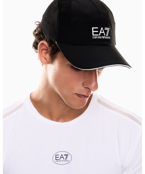 EMPORIO ARMANI EA7(エンポリオアルマーニイーエーセブン)の「【エンポリオ アルマーニ EA7】Tennis Pro ベースボールキャップ(キャップ・メンズ・ホワイト/ブラック系・SMALL/MEDIUM/LARGE/X-SMALL)」の5枚目の写真