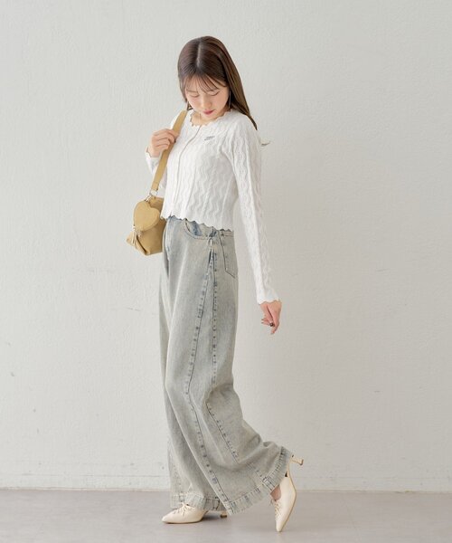 Chico(チコ)の「【3サイズ展開】レースアップデザインミュール(パンプス・レディース・ブラック/ピンクベージュ/アイボリー・LARGE/MEDIUM/SMALL)」の8枚目の写真