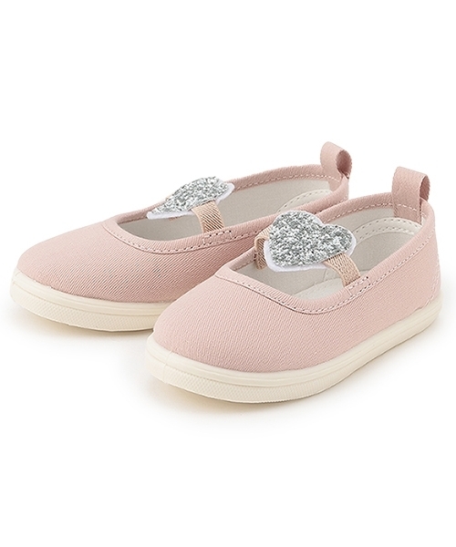 petit main（プティマイン）の「キラキラモチーフシューズ（スリッポン・キッズ・アイボリー/ピンク/ネイビー・18cm/17cm/16cm/14cm/15cm/19cm）」の3枚目の写真