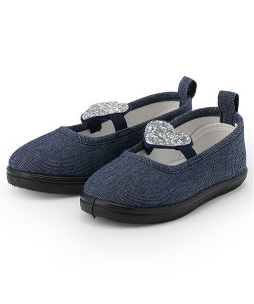 petit main（プティマイン）の「キラキラモチーフシューズ（スリッポン・キッズ・アイボリー/ピンク/ネイビー・18cm/17cm/16cm/14cm/15cm/19cm）」の6枚目の写真