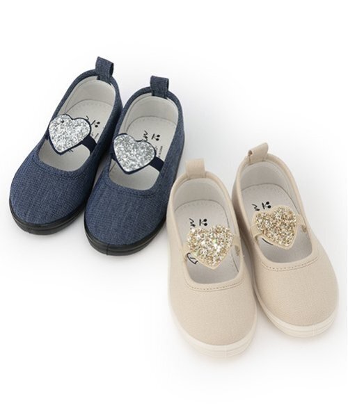 petit main（プティマイン）の「キラキラモチーフシューズ（スリッポン・キッズ・アイボリー/ピンク/ネイビー・18cm/17cm/16cm/14cm/15cm/19cm）」の14枚目の写真