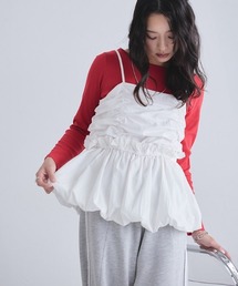 ECLAM（クラム）の「[ECLAM]ギャザー バルーン キャミソール ビスチェ（キャミソール）」