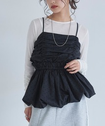 ECLAM（クラム）の「[ECLAM]ギャザー バルーン キャミソール ビスチェ（キャミソール）」