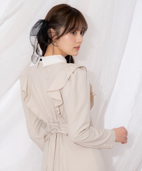 WILLSELECTION（ウィルセレクション）の「配色ヨークマーメイドワンピース（ワンピース・レディース・ベージュ/ミント/ブルー・FREE）」の11枚目の写真