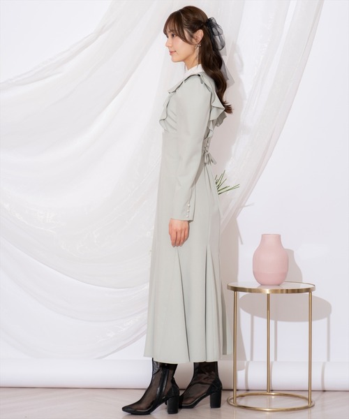 WILLSELECTION（ウィルセレクション）の「配色ヨークマーメイドワンピース（ワンピース・レディース・ベージュ/ミント/ブルー・FREE）」の19枚目の写真