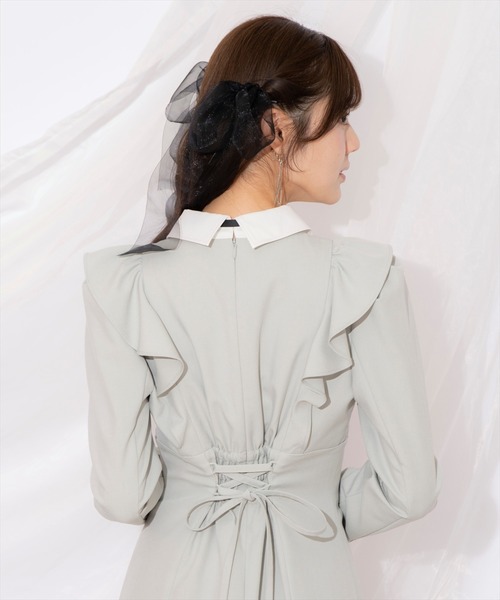 WILLSELECTION（ウィルセレクション）の「配色ヨークマーメイドワンピース（ワンピース・レディース・ベージュ/ミント/ブルー・FREE）」の22枚目の写真