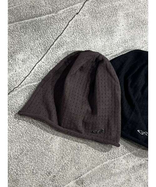 EMODA(エモダ)の「メッシュルーズニットキャップ(ニットキャップ/ビーニー・レディース・ブラック/ブラウン・FREE)」の6枚目の写真