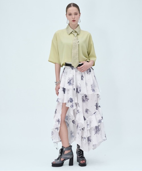 HARE(ハレ)の「スニーカーチャンキーブーサン(HARE)(ブーツ・レディース・ブラック/シルバー/アイボリー・MEDIUM/LARGE/SMALL)」の22枚目の写真