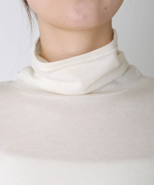 セール】コットンカシミヤ プレミアムタートルトップス（Tシャツ