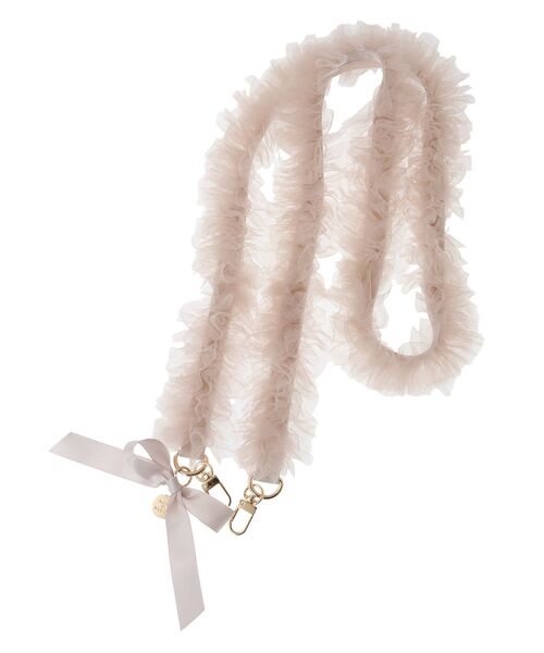 Maison de FLEUR(メゾンドフルール)の「フリルショルダー(スマホグッズ・レディース・ブラック/ピンクベージュ/グレー・FREE)」の7枚目の写真