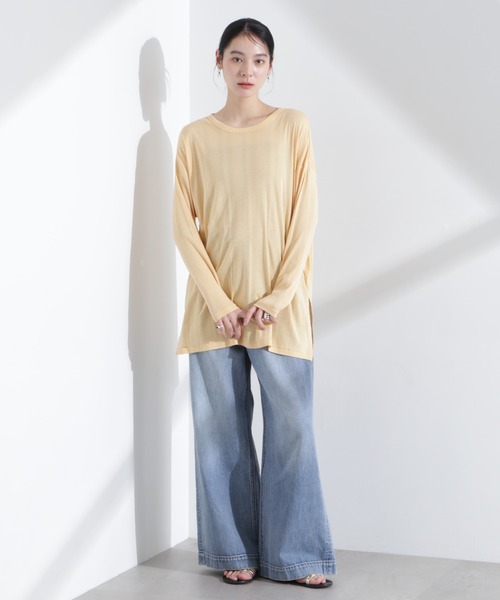 NANO universe(ナノユニバース)の「Robert P. Miller/Light Prib Crew L/S tee(Tシャツ/カットソー・レディース・オフホワイト/オレンジ系その他2・FREE)」の13枚目の写真