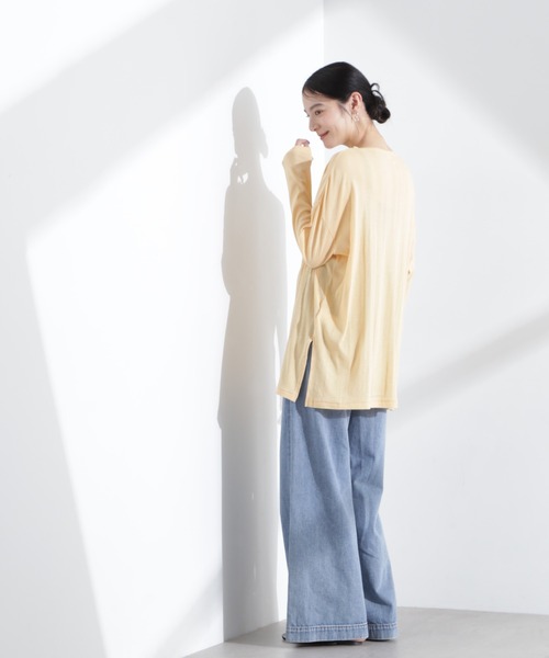 NANO universe(ナノユニバース)の「Robert P. Miller/Light Prib Crew L/S tee(Tシャツ/カットソー・レディース・オフホワイト/オレンジ系その他2・FREE)」の15枚目の写真