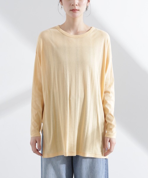 NANO universe(ナノユニバース)の「Robert P. Miller/Light Prib Crew L/S tee(Tシャツ/カットソー・レディース・オフホワイト/オレンジ系その他2・FREE)」の17枚目の写真