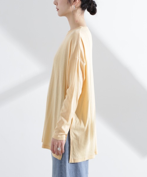 NANO universe(ナノユニバース)の「Robert P. Miller/Light Prib Crew L/S tee(Tシャツ/カットソー・レディース・オフホワイト/オレンジ系その他2・FREE)」の18枚目の写真