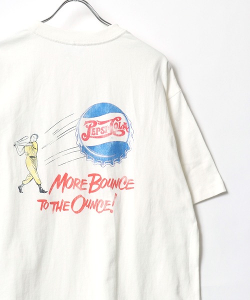 PEPSI(ペプシ)の「PEPSI×DISCUS/ペプシ×ディスカス コラボ オーバーサイズ ヴィンテージ ロゴプリント 半袖Tシャツ レディース メンズ(Tシャツ/カットソー・メンズ・ブラック系その他2/ブラック/ブラック系その他/ホワイト系その他2/ホワイト/ホワイト系その他・M/L)」の3枚目の写真