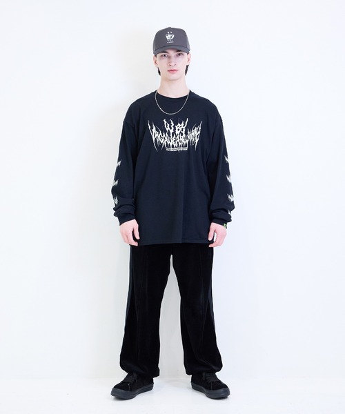 [W] by VIRGOwearworks（ダブリューバイヴァルゴウェアーワークス）の「Metal Logo LSPT（Tシャツ/カットソー・メンズ・ブラック/ホワイト・MEDIUM/LARGE/X-LARGE/XX-LARGE）」の12枚目の写真