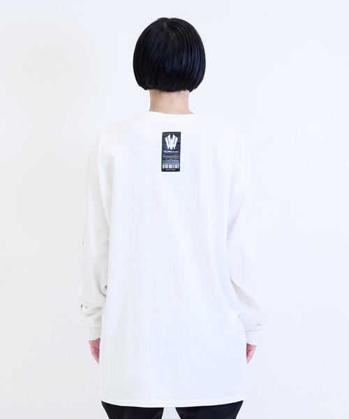 [W] by VIRGOwearworks（ダブリューバイヴァルゴウェアーワークス）の「Metal Logo LSPT（Tシャツ/カットソー・メンズ・ブラック/ホワイト・MEDIUM/LARGE/X-LARGE/XX-LARGE）」の18枚目の写真