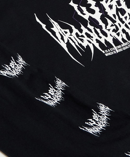 [W] by VIRGOwearworks（ダブリューバイヴァルゴウェアーワークス）の「Metal Logo LSPT（Tシャツ/カットソー・メンズ・ブラック/ホワイト・MEDIUM/LARGE/X-LARGE/XX-LARGE）」の15枚目の写真