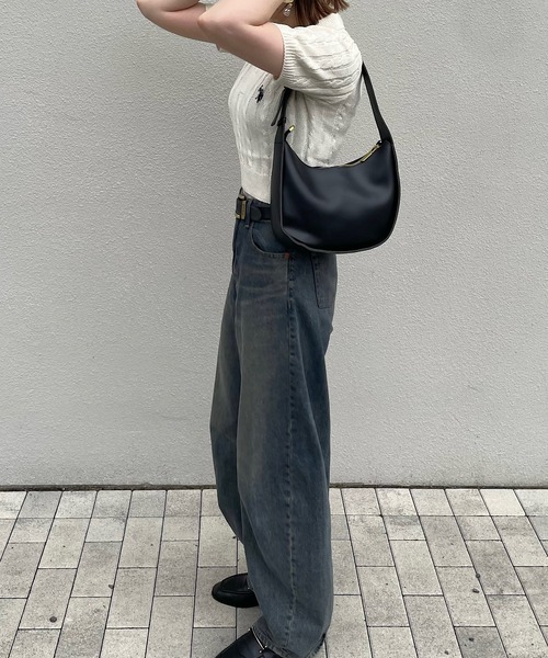 H.TOKYO（エイチトウキョウ）の「H.TOKYO × mimi /ホーボーバッグ（ショルダーバッグ・レディース・ホワイト/ブラック/カーキ・FREE）」の17枚目の写真